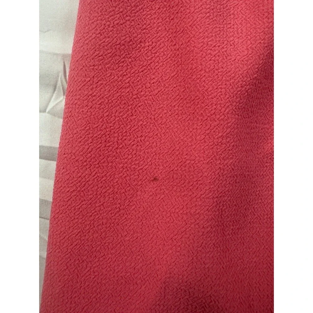 Trina Turk Dress Women Size 2 Sheath Monkees Splash Pink Ruffled SEE DESCRIPTION